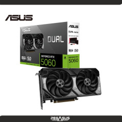 TARJETA DE VIDEO ASUS GEFORCE RTX 5060 DUAL OC 8GB 2X FANS GDDR7 PCLE 5.0