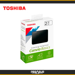 DISCO DURO EXTERNO TOSHIBA CANVIO BASICS 2TB USB 3.0 2.5" BLACK
