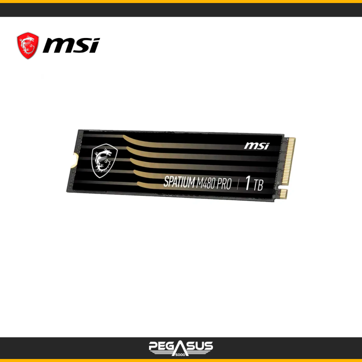 UNIDAD DE ESTADO SOLIDO MSI SPATIUM M480 PRO 1TB PCLE 4.0 NVME M.2 UNIDAD DE ESTADO SOLIDO MSI SPATIUM M480 PRO 1TB PCLE 4.0 NVME M.2