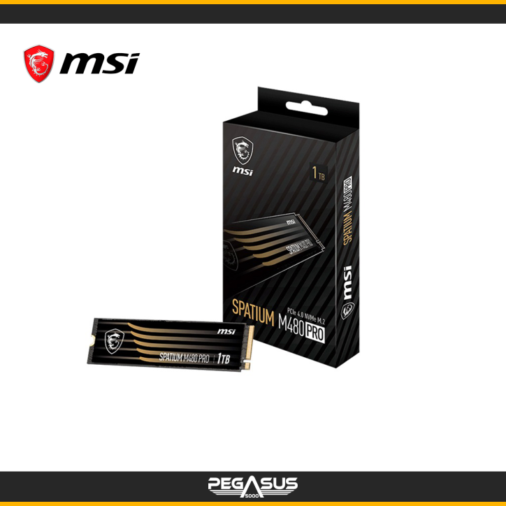 UNIDAD DE ESTADO SOLIDO MSI SPATIUM M480 PRO 1TB PCLE 4.0 NVME M.2 UNIDAD DE ESTADO SOLIDO MSI SPATIUM M480 PRO 1TB PCLE 4.0 NVME M.2