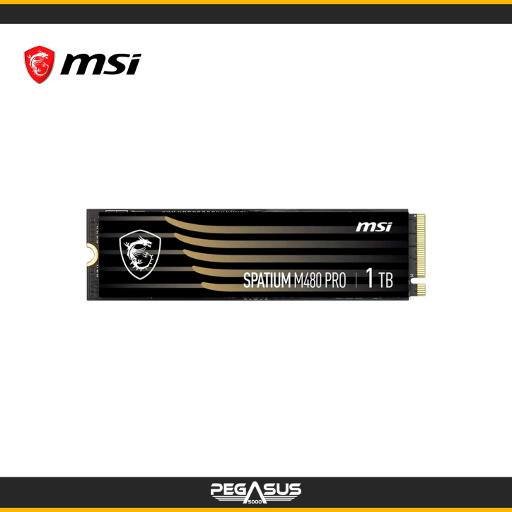 UNIDAD DE ESTADO SOLIDO MSI SPATIUM M480 PRO 1TB PCLE 4.0 NVME M.2 UNIDAD DE ESTADO SOLIDO MSI SPATIUM M480 PRO 1TB PCLE 4.0 NVME M.2