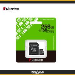 TARJETA DE MEMORIA KINGSTON 256GB MICROSD CANVAS SELECT PLUS -150MB/SEG SDCS3/256GB- UHS-I CLASE 10