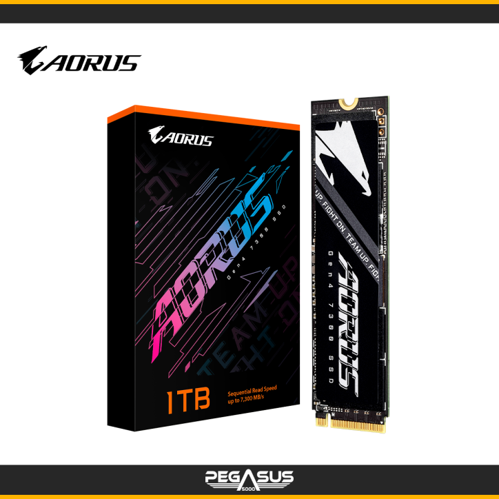 UNIDAD DE ESTADO SOLIDO SSD GIGABYTE AORUS 1TB GEN4 7300 PCIE 4.0 X4 NVME UNIDAD DE ESTADO SOLIDO SSD GIGABYTE AORUS 1TB GEN4 7300 PCIE 4.0 X4 NVME