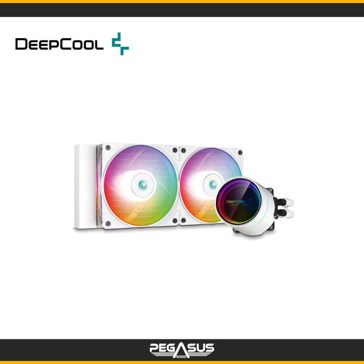REFRIGERACION LIQUIDA DEEPCOOL CASTLE 240EX ARGB WHITE REFRIGERACION LIQUIDA DEEPCOOL CASTLE 240EX ARGB WHITE